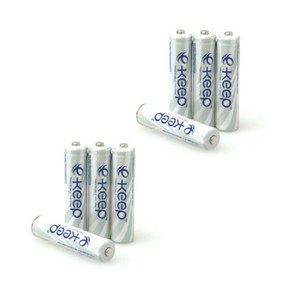 LEXEL e-Keep 충전배터리 900mAh AAA 8개1세트 (TH정품/사서바로쓰는충전지), 8개