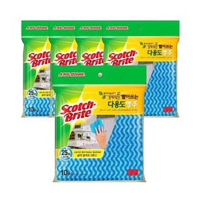 3M 스카치브라이트 빨아쓰는 다용도 행주 10p, 5개, 10개입