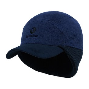 블랙야크 24년 공용 플리스소재 니트 귀덮개 볼캡 시보리플랩캡A 2BYHTF4914, NAVY, 058(M)