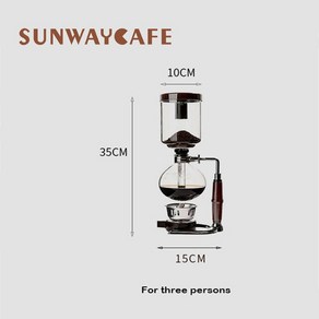 사이폰커피 일본식 사이펀 냄비 커피 주전자 세트 필터 메이커 차 내열 가정용 3 컵, 02 Fo FivePesons, 1개