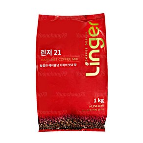 린저21 헤이즐넛 노프림 커피 1kg X 3개