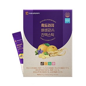 100% 국내산 흑도라지배생강 진액 100포 대추 사양벌꿀 모과 비타민C HACCP인증 아미노산 칼슘 식이섬유 사포닌 마그네슘 진저론 진저롤 쇼가올, 1박스, 1kg