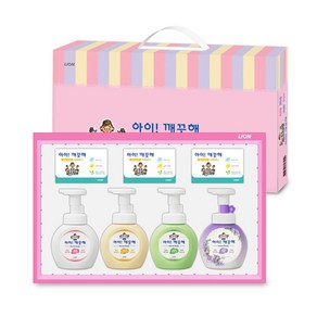 아이깨끗해 종합선물세트 손세정제 250ml 4종+비누 3개