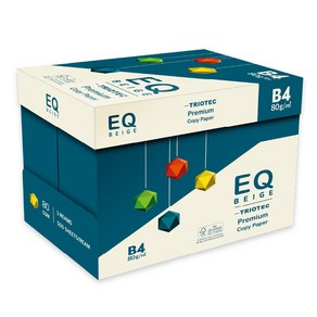 EQ BEIGE 이큐 베이지 80g 비포용지 1박스 미색용지 b4용지, 2500매, B4