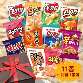 과자세트 오리온 농심 스낵모음 460g(12봉) 맛있는과자 회사간식 간식박스, 1개, 460g