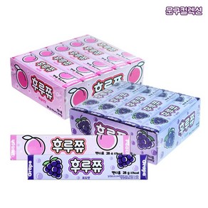 후루쮸 (BOX) 사무실간식 학교간식 츄잉캔디 캔디 간식 과일 캐러멜, 1박스, 28g