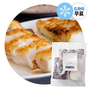 지케이푸드 메로목살 구이용 1kg(드라이) 메로구이 모노링크 스테이크 부드러운 생선구이, 메로 목살 구이용 1kg(드라이), 1개