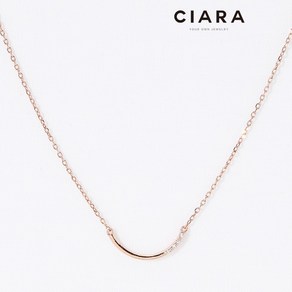 CIARA 14K Saviano 스마일 꽈뜨로스톤 목걸이(GoldPlated)