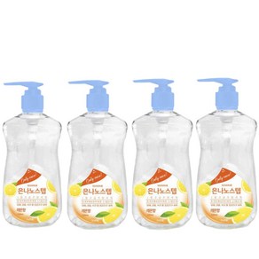 은나노스텝 시즌3 주방세제 550ml x 4개/레몬향/다용도 주방세제, 레몬향4개, 4개