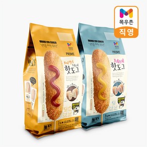 목우촌 프라임 모짜렐라 핫도그 450g 1개+크리스피 핫도그 540g 1개