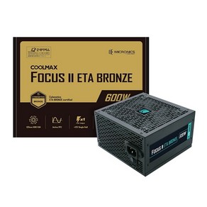 마이크로닉스 마이크로닉스 COOLMAX FOCUS II 600W ETA BRONZE