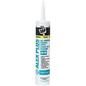 DAP Alex Plus Acylic Latex Caulk 아크릴 라텍스 코크 실리콘, 1개