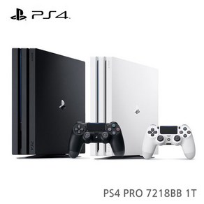 PS4 PRO 1TB 7218 플스4 프로 1테라 블랙 화이트., PS4 PRO 1TB 블랙