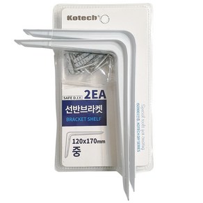 코텍 선반 브라켓 (중2P) K-6907 벽걸이 고정 받침대, 1개