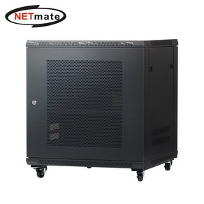 넷메이트 NM-H750PD 타공문 허브랙(블랙), 1개