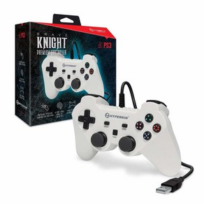 미국 PS3PCMac용 Hypekin Bave Knight 프리미엄 컨트롤러화이트