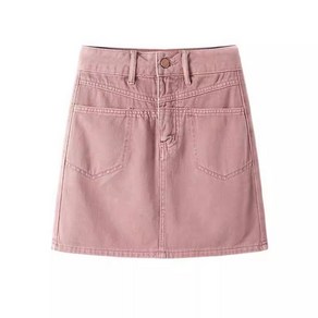 여성 하이웨스트 데님 스커트 A라인 랩스커트 Women's skirt D01 하늘비즈 D808L883