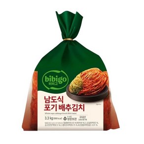 CJ 비비고 남도식 포기배추김치 3.3kg, 1개