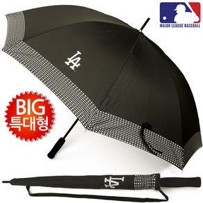 MLB 공인 대형 빅사이즈 가벼운 수동 장우산 LA 엘에이 보더패턴(70x8K)