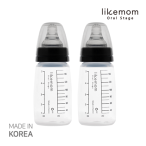 라이크맘 신생아용 PP 젖병 150ml (그레이)_2개