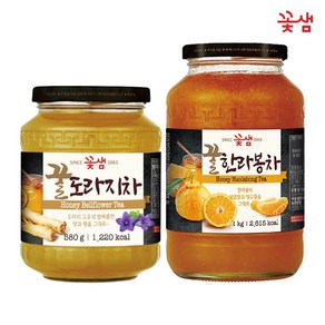 꽃샘 꿀도라지차 580g *꿀한라봉차 1kg, 1개입, 1개