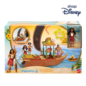 [Disney Stoe] 디즈니 스토어 모아나 2 굿즈 어드벤처 피규어 세트 Moana 2 Moana's Adventue Canoe Play Set