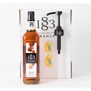 트렌드커피 1883 로스티트 헤이즐넛 1000ml+1883 시럽펌프 1개 (트루시트러스 사은품)