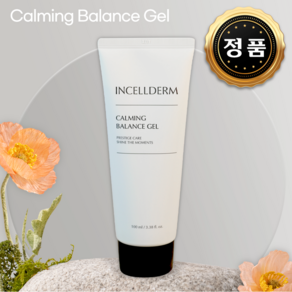 INCELLDERM 인셀덤 카밍밸런스젤 수딩젤 수분보습 진정효과, 1개, 100ml