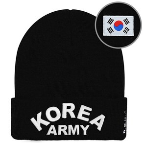 캡이요 CAPEYO 2353 KOREA ARMY ROKA 3D 자수 & 태극기 라벨 비니 코리아 아미비니 로카비니 겨울모자 커플 남성용 여성용 모자