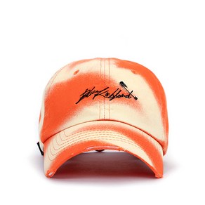 블랙블론드 BBD Hoizon Bleached Scipt Logo Cap (Oange)