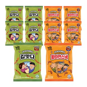 검정고무신 스낵 160g 김맛나 5개+왕라면 5개 (총10개) 추억의 간식 옛날과자, 1개