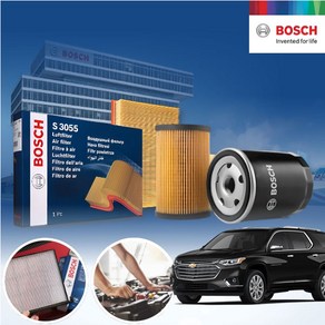 트래버스 3.6 가솔린 BOSCH 에어크리너 오일필터 2종세트 6L 필요 IPA-P528+mbc-018 KPT-5560455 cs03041, 1개