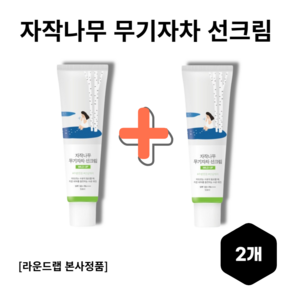 [Round lab정품] 자작나무 무기자차 선크림 (SPF 50+ PA++++) 촉촉한발림 자외선차단, 2개, 50ml