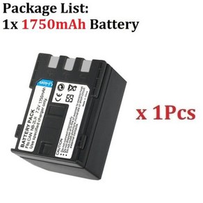 NB2L NB2LH 배터리 DC310 DC420 EOS 350D 400D G7 G9 S30 S70 S80 ZR500 ZR850 HG10 HV20 용 2L 1750mah, 1) 1PCS, 1개