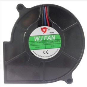 75mm 쿨링팬(냉각팬) / WJFAN / DC 블로워 FAN / 모델명 WJB2753024H-F32(BLOWER) / 75X75X30T / 24V / FG센서 / 시로코팬, 1개