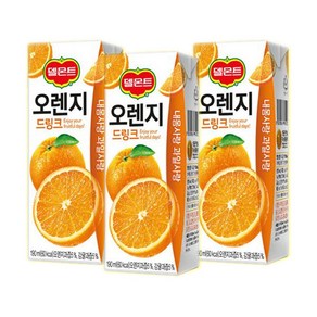 델몬트 드링크팩 190ml 오렌지 32팩+포도 32팩 총64팩, 64개