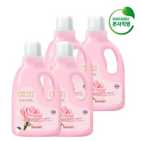 슈가버블 초고농축 크러쉬 섬유유연제 로즈골드, 4개, 1.5L