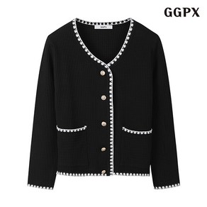 GGPX 페미닌 트위드 포켓 데일리 긴팔 가디건 (GOCCK009D) 301528