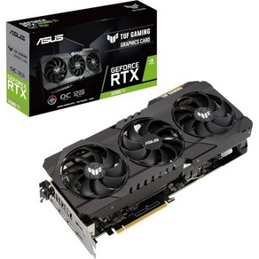 ASUS TUF 게이밍 엔비디아 지포스 RTX 3080 Ti OC 에디션 그래픽 카드PCIe 4.0 12GB GDDR6X HDMI 2.1 디스플레이포트 1.4a 듀얼 볼 팬 베