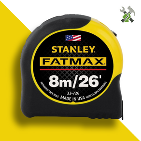 스탠리 인치 겸용 줄자 FatMax 33-726 8미터 26피트, 1개