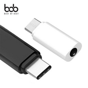 bob 포치 3.5mm 이어폰 단일 변환젠더 어댑터 잭 7 C타입 갤럭시A9프로 goa*715cy, 포치C타입3.5mm젠더_블랙, 1개