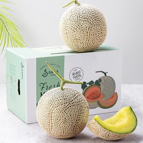 프루미츠 당도 선별 국내산 명품 머스크 메론 선물 세트 3.2kg (1.6kg *2수), 2개