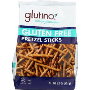 Glutino Gluten Free Pretzel Sticks -- 8 oz Each / Pack of 2 글루티노 프리 프레첼 스틱 - 각 8온스/2팩