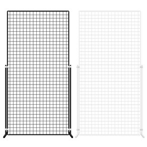 메쉬망 진열대 (망-다리세트) - 900x1800mm, 화이트, 1개