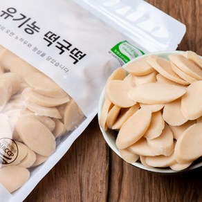 싸리재 유기농 현미 떡국떡 500g 식사대용 쌀떡국 떡 구이, 2개