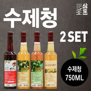 오미자청 다래청 돌배도라지청 개복숭아청 중 수제청(750ml) 2개 (강원도 홍천 삼둔농원) / 본토지기