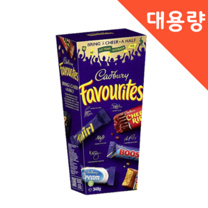 [대용량] 캐드버리 페이보릿 박스 초콜렛 선물 믹스 Cadbuy Favouites Boxed Chocolate 340g, 1개