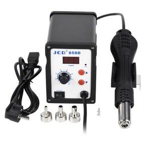 히팅건 열풍 에어 인 납땜 스테이션 재작업 용접 수리 공구 디지털 솔더, 220V PLUG 700W, 858D Set1, 220V PLUG 700W+858D Set1, 1개