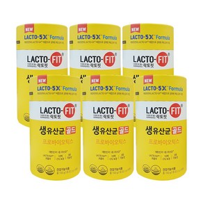 종근당건강 생유산균 락토핏골드 LACTO-5X 포뮬러, 100g, 6개