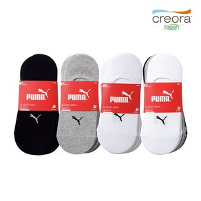 PUMA 남성 여성 스포츠 크레오라 덧신 페이크삭스 5켤레